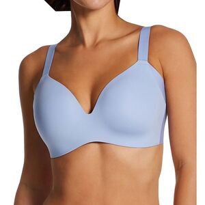 Le Mystere Smooth Shape 360 Smoother Wireless Bra NWT Blue Wave 32DD
